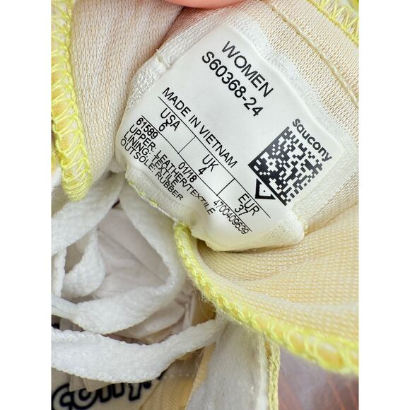 Saucony Jazz Original Vintage Womens Size 6 Retro Yellow Running